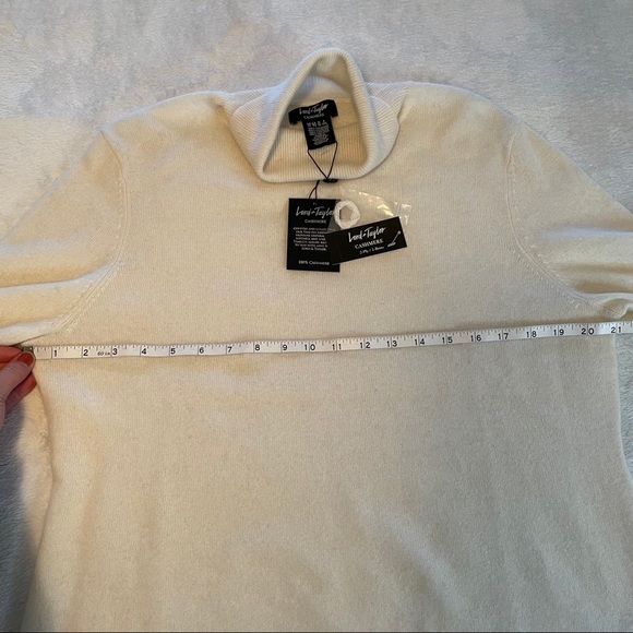 Lord&Taylor 100% Cashmere turtleneck Sweater XL - Picture 6 of 10